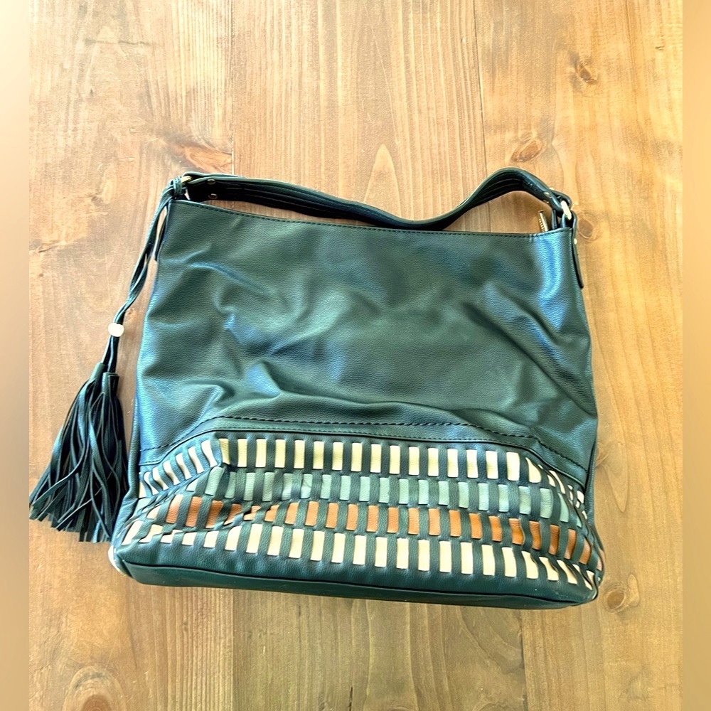 Gussaci Woven Purse with Tassels